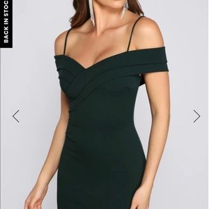 Off the Shoulder Midi Dress (Windsor)
